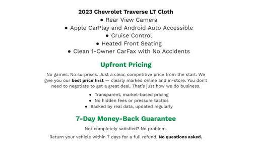 Mosaic Black Metallic 2023 Chevrolet Traverse LT Cloth