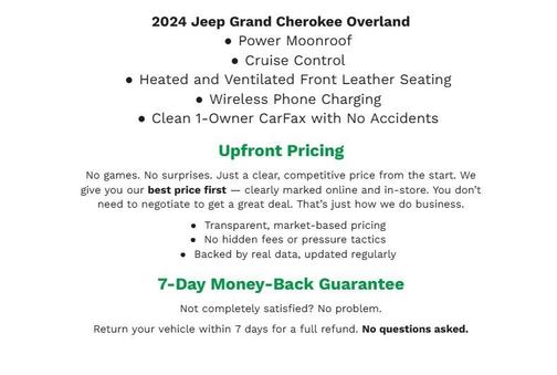 Rocky Mountain Pearlcoat 2024 Jeep Grand Cherokee Overland
