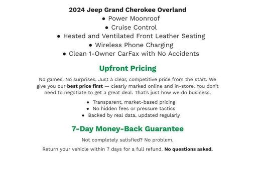 Rocky Mountain Pearlcoat 2024 Jeep Grand Cherokee Overland