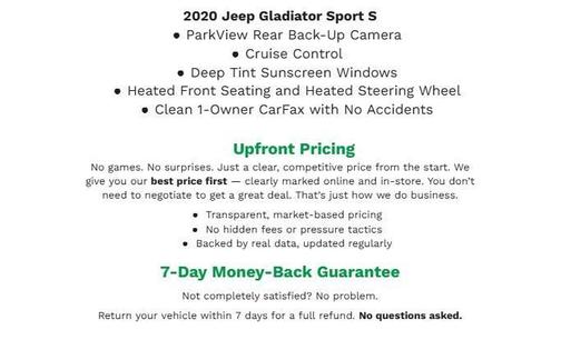 Sting-Gray Clearcoat 2020 Jeep Gladiator Sport S