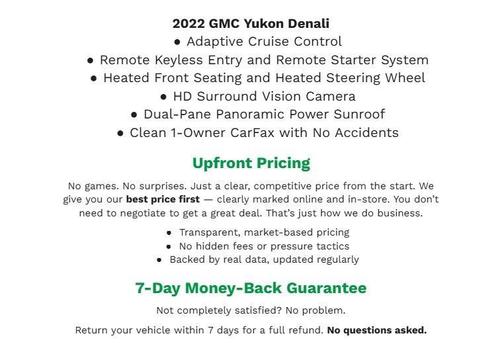 Hunter Metallic 2022 GMC Yukon Denali