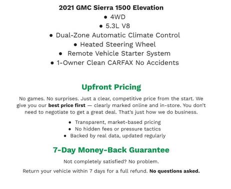 2021 GMC Sierra 1500 Elevation