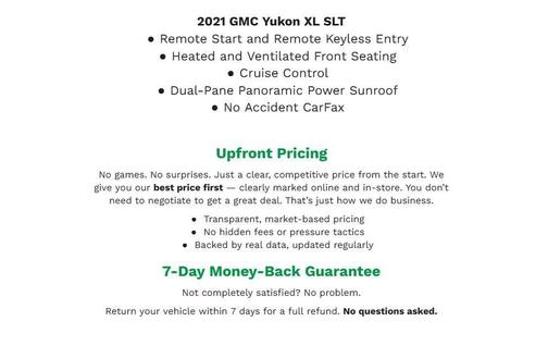 White Frost Tricoat 2021 GMC Yukon XL SLT