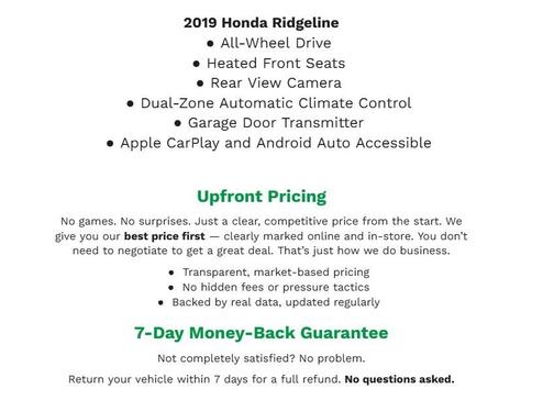 2019 Honda Ridgeline RTL-E