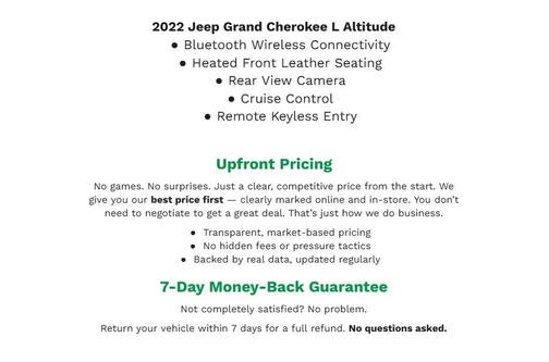 Baltic Gray Metallic Clearcoat 2022 Jeep Grand Cherokee L Altitude