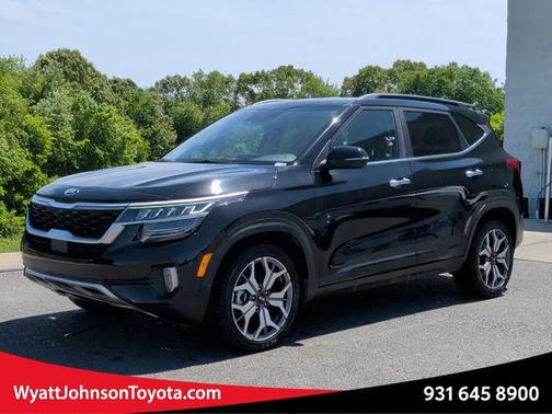 Cherry Black 2021 Kia Seltos SX Turbo