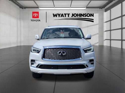 Moonstone White 2019 INFINITI QX80 Luxe