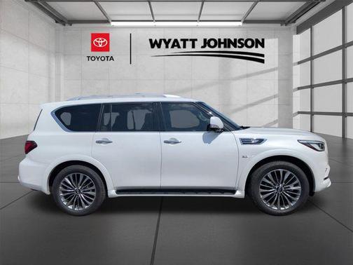 Moonstone White 2019 INFINITI QX80 Luxe