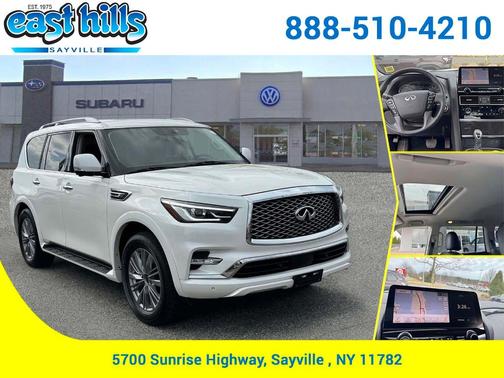 Moonstone White 2024 INFINITI QX80 Luxe