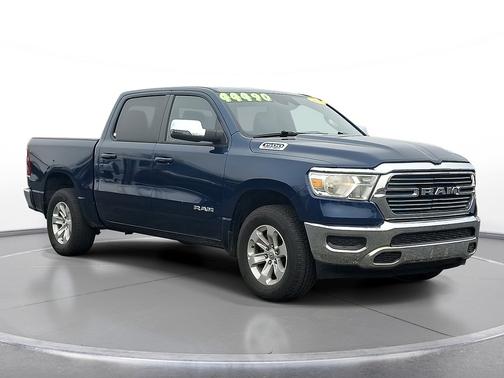 Patriot Blue Pearlcoat 2024 RAM 1500 Laramie 4x2 Crew Cab 5'7" Box