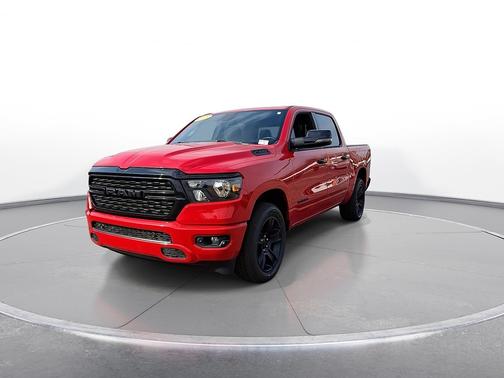 Flame Red Clearcoat 2023 RAM 1500 Big Horn 4x4 Crew Cab 5'7" Box