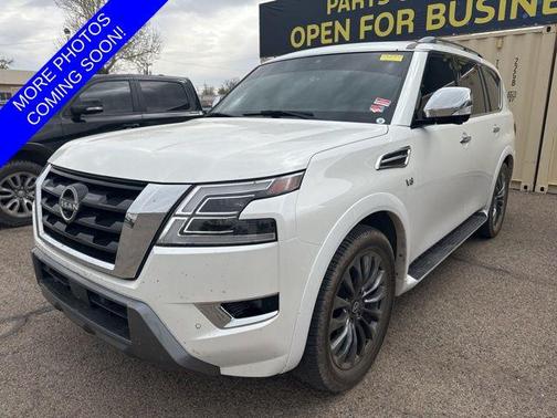 Aspen White Tricoat 2022 Nissan Armada Platinum