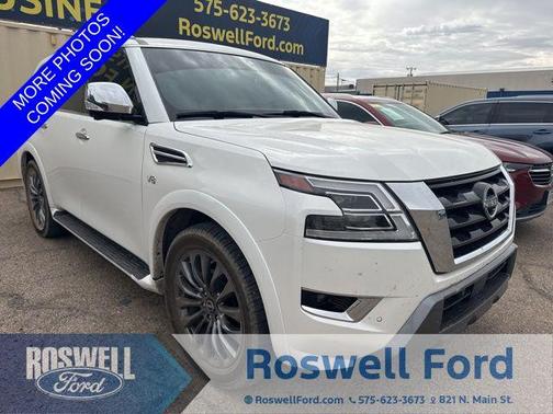 Aspen White Tricoat 2022 Nissan Armada Platinum
