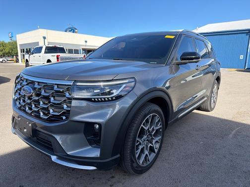 Gray Metallic 2025 Ford Explorer Platinum 4WD