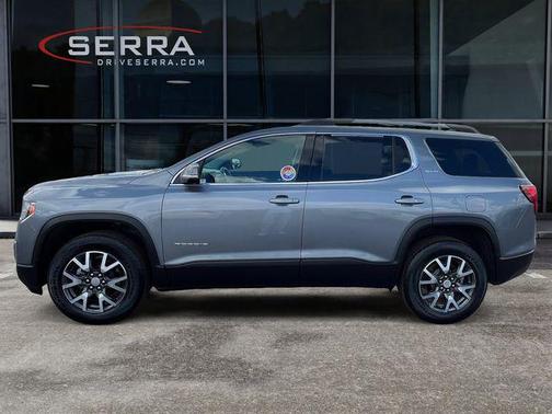 Satin Steel Metallic 2021 GMC Acadia AWD SLE