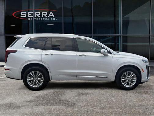 Crystal White Tricoat 2025 Cadillac XT6 Luxury AWD