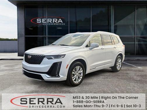 Crystal White Tricoat 2025 Cadillac XT6 Luxury AWD