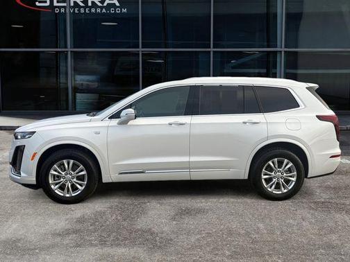 Crystal White Tricoat 2025 Cadillac XT6 Luxury AWD