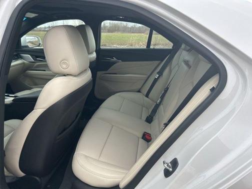 Crystal White Tricoat 2023 Cadillac CT4 Premium Luxury