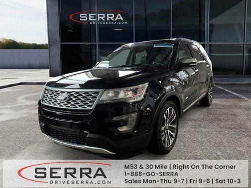 White Platinum Metallic Tri-Coat 2017 Ford Explorer Platinum