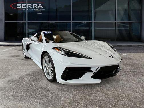 Arctic White 2021 Chevrolet Corvette Stingray w/2LT