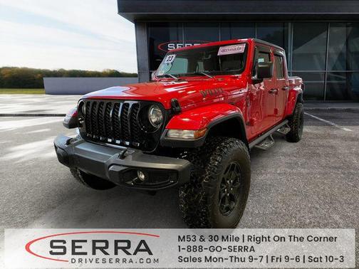 Firecracker Red Clearcoat 2023 Jeep Gladiator Willys 4x4