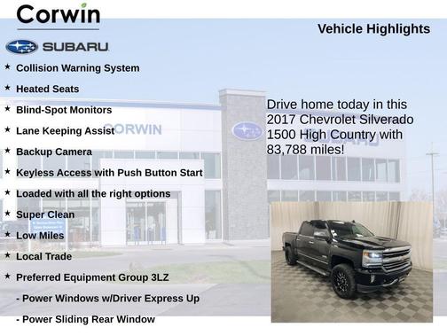 2017 Chevrolet Silverado 1500 High Country