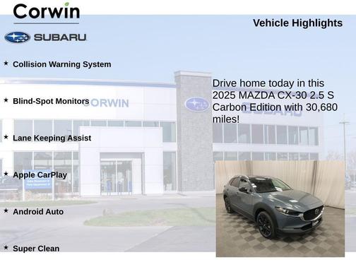 2025 Mazda CX-30 2.5 S Carbon Edition