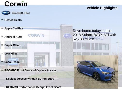 2018 Subaru WRX STI Base