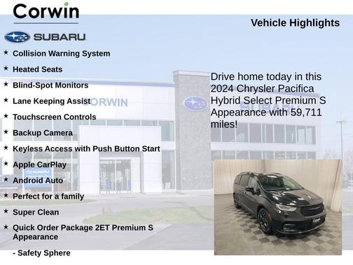 2024 Chrysler Pacifica Hybrid Select
