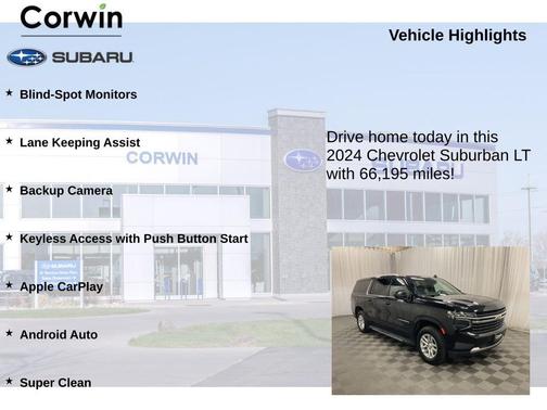 Black 2024 Chevrolet Suburban LT