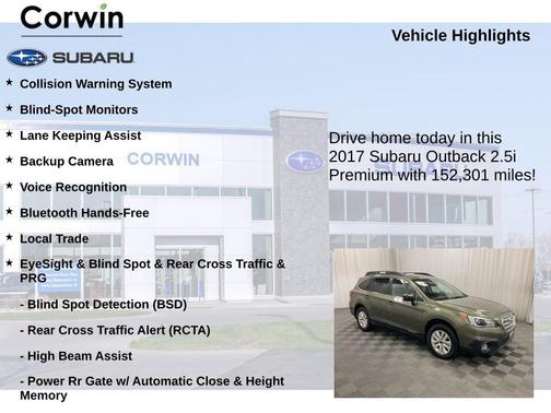 2017 Subaru Outback 2.5i Premium