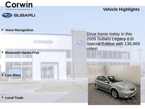 2009 Subaru Legacy 2.5i