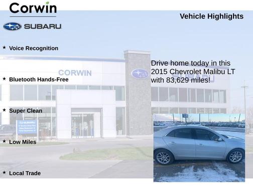 2015 Chevrolet Malibu 1LT