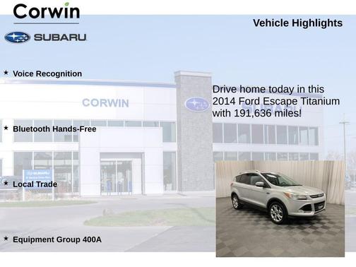 Ingot Silver 2014 Ford Escape Titanium