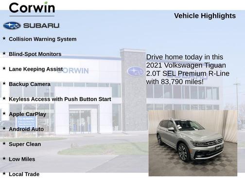 2021 Volkswagen Tiguan 2.0T SEL Premium R-Line