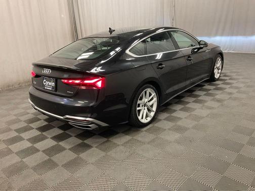 Mythos Black Metallic 2024 Audi A5 Sportback 45 S line quattro Premium