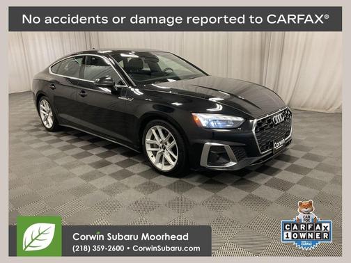 Mythos Black Metallic 2024 Audi A5 Sportback 45 S line quattro Premium