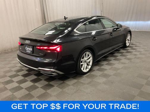 Mythos Black Metallic 2024 Audi A5 Sportback 45 S line quattro Premium