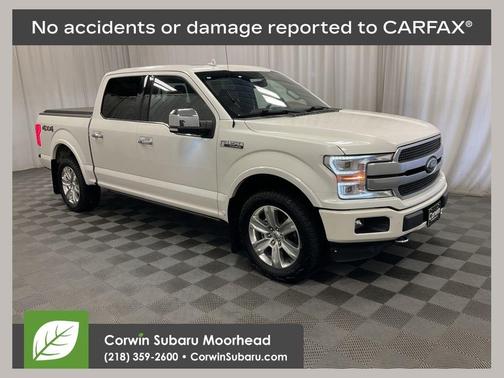 White Platinum Tri-Coat Metallic 2019 Ford F-150 Platinum