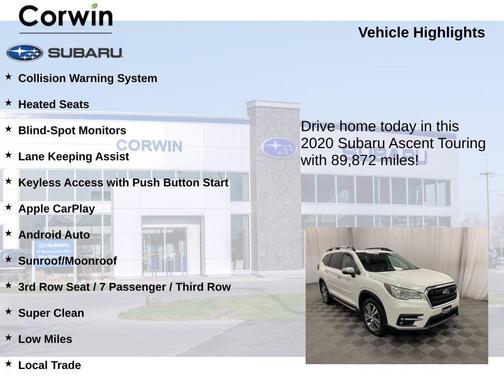 2020 Subaru Ascent Touring 7-Passenger