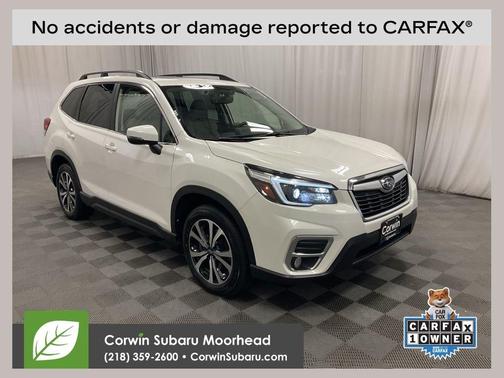 Crystal White Pearl 2021 Subaru Forester Limited