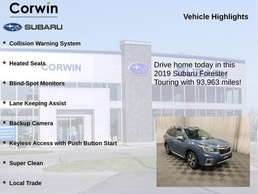 Horizon Blue Pearl 2019 Subaru Forester Touring