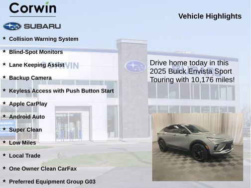 Moonstone Gray Metallic 2025 Buick Envista Sport Touring