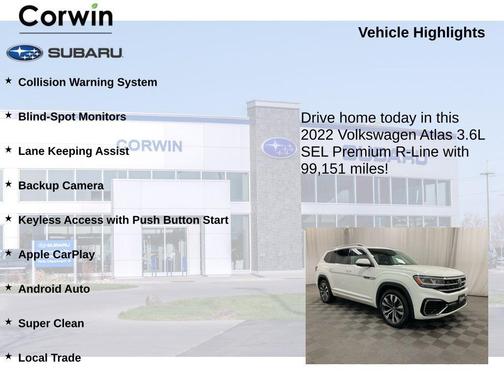 2022 Volkswagen Atlas 3.6L SEL Premium R-Line