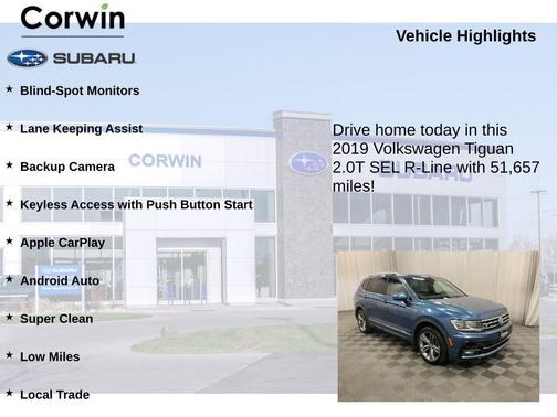 2019 Volkswagen Tiguan 2.0T SEL R-Line