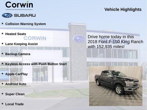 Shadow Black 2018 Ford F-150 King Ranch