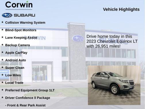 Sterling Gray Metallic 2023 Chevrolet Equinox 1LT