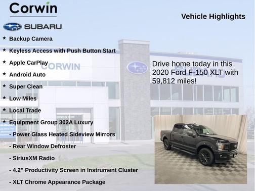 Black Metallic 2020 Ford F-150 XLT