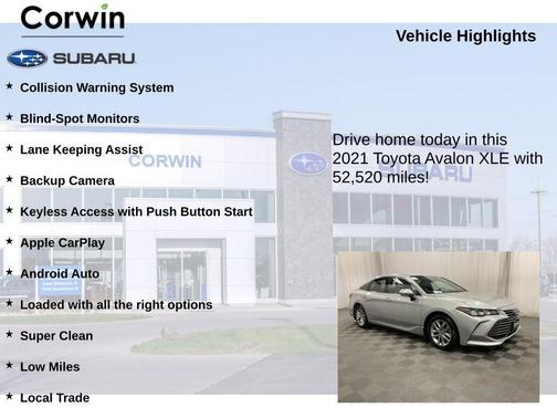 2021 Toyota Avalon XLE